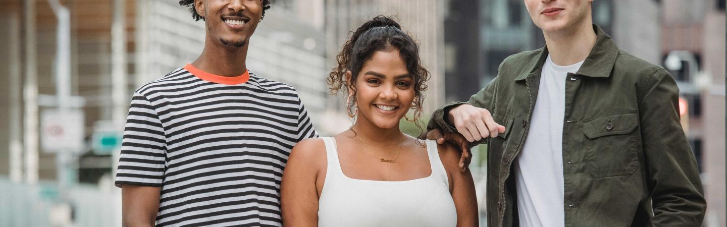 Young people together